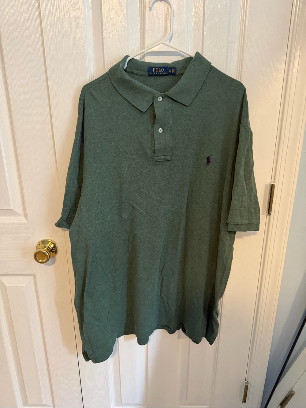 Polo Ralph Lauren Men's XLT Green Cotton Short Sleeve Polo Shirt